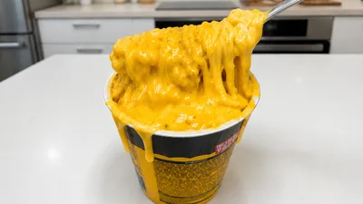 Fideos instantáneos con queso