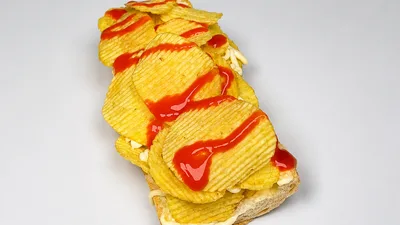 Bocadillo de patatas fritas