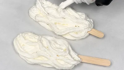 Helado de nata en spray