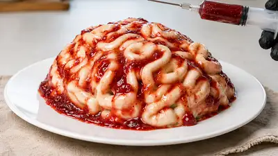 Tarta cerebro de Halloween